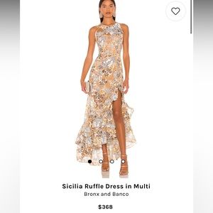 Bronx and Banco Sicilia ruffle dress in multi